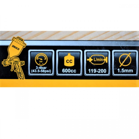 Set accesorii aer comprimat, vopsit, suflat, pistol cu vas sus [6]