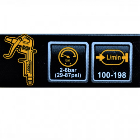 Set accesorii aer comprimat, vopsit, suflat, pistol cu vas sus [3]