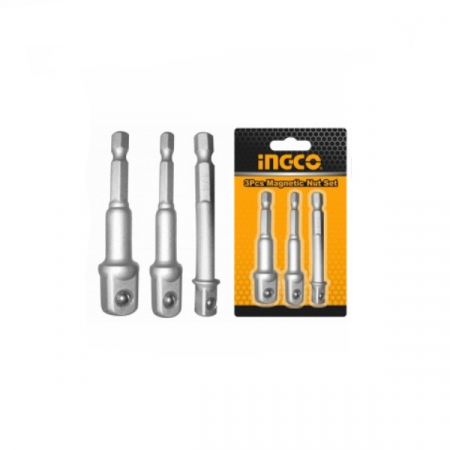 Accesorii scule electrice - Set adaptoare 1/4" pentru tubulare cu antrenare 1/4", 3/8", 1/2" - INGCO  AMN365A01