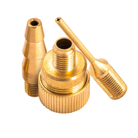 Set adaptoare umflare, 3 piese, alama, pentru mingi, saltele, jucarii [2]