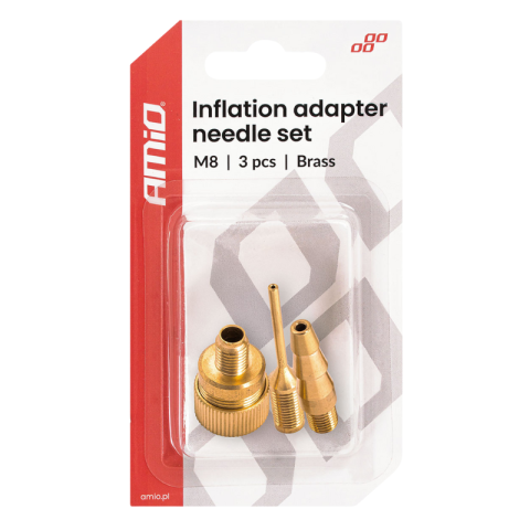Set adaptoare umflare, 3 piese, alama, pentru mingi, saltele, jucarii [4]