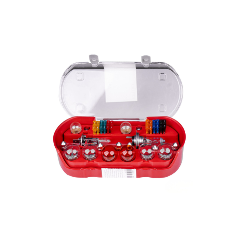 Set becuri si sigurante auto, rezerva halogen, 30 piese, H1 + H7, 12V [1]