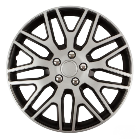 Set capace roti auto Dakar, negru/argintiu, 16", 4 bucati, montare rapida [1]