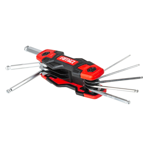 Chei si truse chei - Set chei imbus pliabile 8 piese, cap bila, otel CR-V, compact si portabil