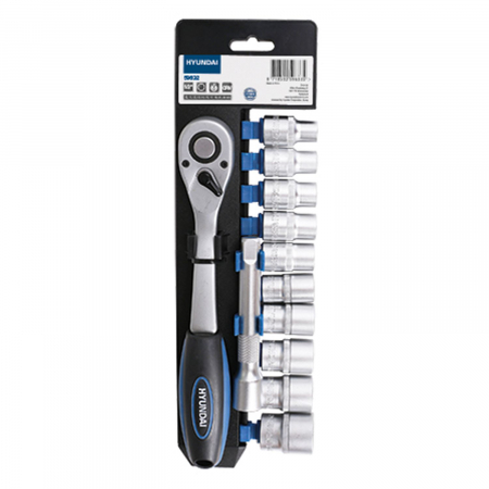 Scule si unelte - Set cheie clichet cu tubulare 3/8 12 buc Hyundai HY-59632