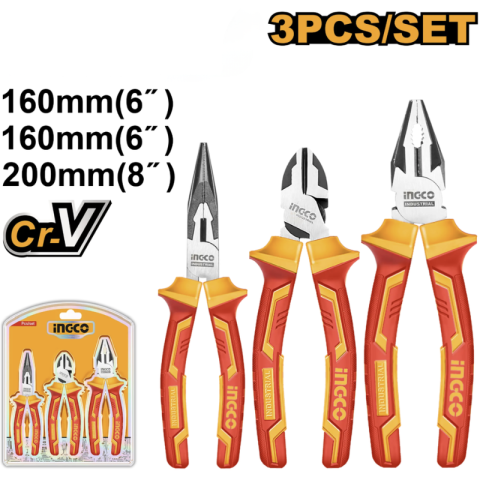 Set clesti izolati 1000V, 3 piese, Cr-V, VDE, 16cm si 20cm [1]