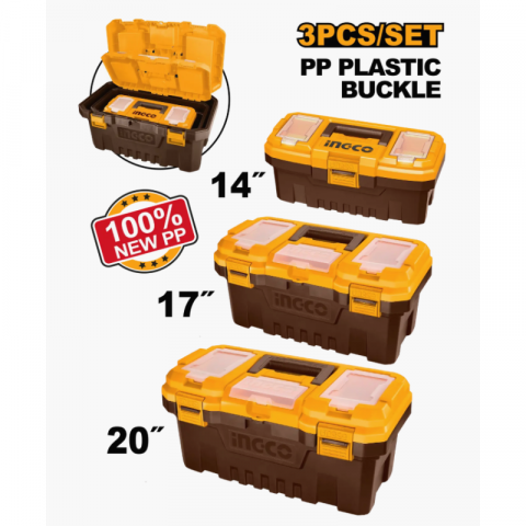 Cutii si organizatoare - Set de 3 cutii pentru depozitare si transport scule