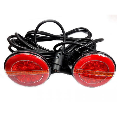 Set de lampi stop remorca, LED, semnalizare dinamica, 7.5m, 7 pini, L1883 - Truck LED L1883-Z