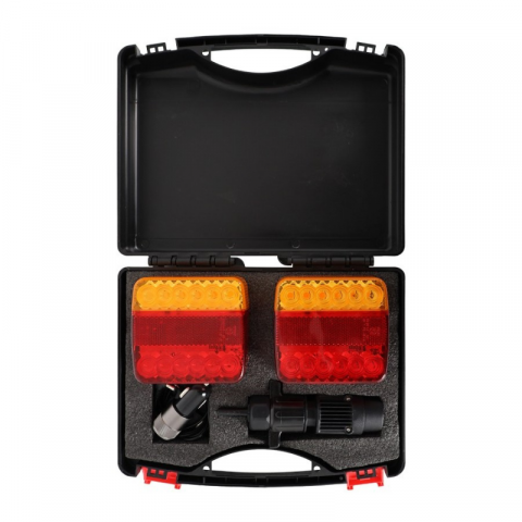 Set de lampi stop, triple cu magnet Wireless, 5 functii, 10 x 10.05cm, 12V [1]