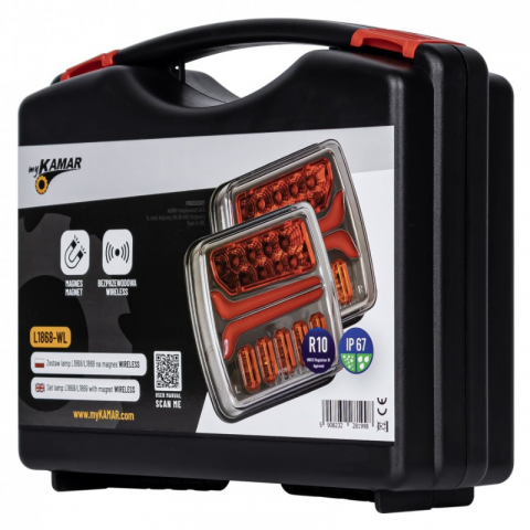Set de lampi stop, triple cu magnet Wireless, 3 functii, 11.02 x 10.26cm [14]