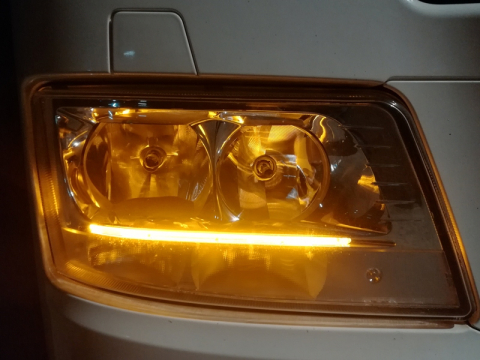 Accesorii iluminare LED camioane - Set de module lumini DRL portocalii pentru MAN (2014-2017)