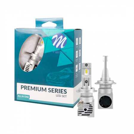 Set doua Becuri LED H7, 5000lm, 6500K - M-TECH  LSAL7