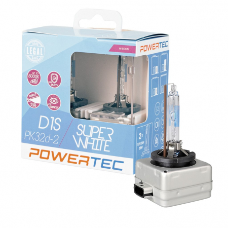 Set doua Becuri Xenon Super Alb, D2S, PK32d-2, 5000K - M-TECH  PTZSWD2S-DUO