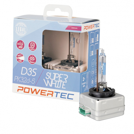 Set doua Becuri Xenon Super Alb, D3S, P32d-5 - M-TECH  PTZSWD3S-DUO
