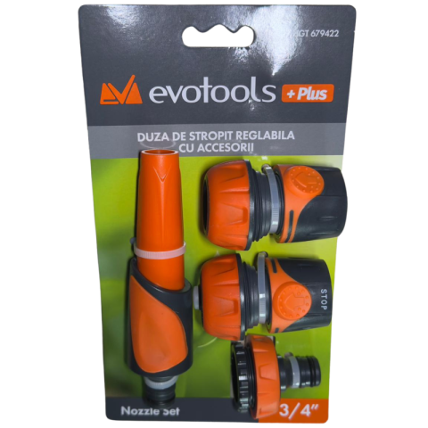 Set duza stropit reglabila cu accesorii, conector, furtun, adaptor, robinet gradina [1]