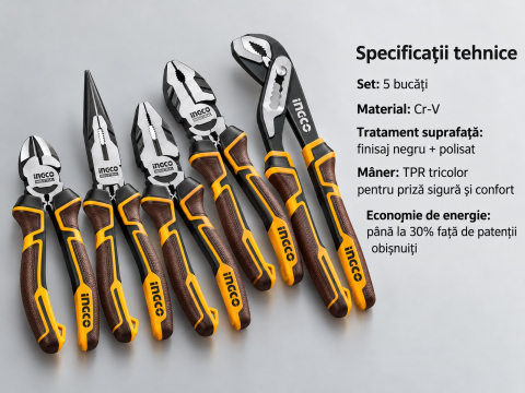 Set patenti 5 buc Cr-V profesional [2]