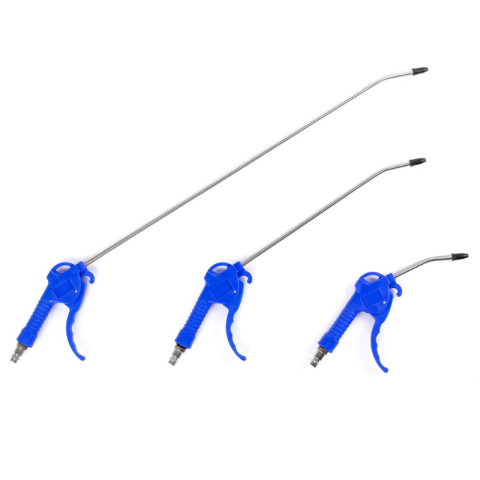 Accesorii si Echipamente Auto - Set Pistol Aer Comprimat, 3 Piese, Duze 10, 30, 50 cm, Conector Rapid 1/4