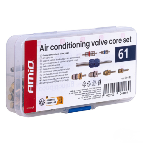 Set profesional valve aer conditionat, 61 piese, reparatii, intretinere sisteme AC, auto, frigorifice [5]