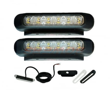 Set ProiectoareLumini de zi tip DRL - Fristom FT-300 LED SET [1]