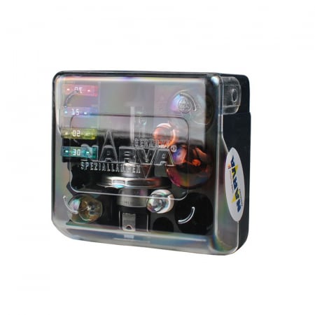 Set trusa rezerva becuri si sigurante, H4 55w, Galben, 12V - Narva NAR 984083010