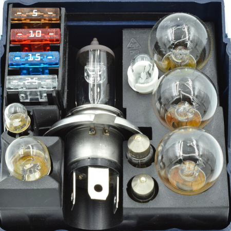 Set rezerva becuri si sigurante, H4 PLUS, 12V, 55W, 13buc [1]