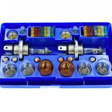 Set rezerva, trusa becuri si sigurante 32 buc, 2 x H4 60W, 12V - M-TECH ZZ44 [4]