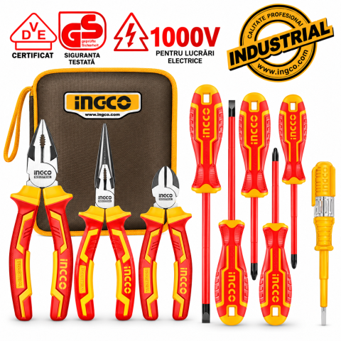 Noutati - Set Surubelnite Electrician 9 buc, 1000V