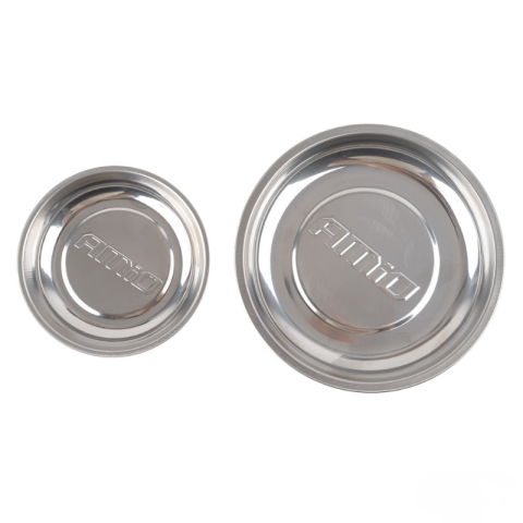 Set tavi magnetice din otel inoxidabil, 11cm + 15cm, organizare suruburi, piese metalice [3]