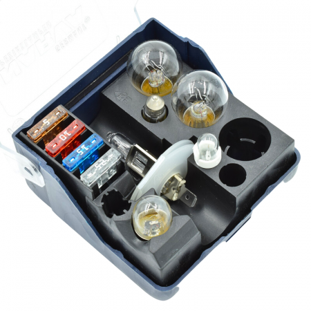 Set trusa rezerva becuri si sigurante, H1, 12V, 10buc - Narva NAR 983043000