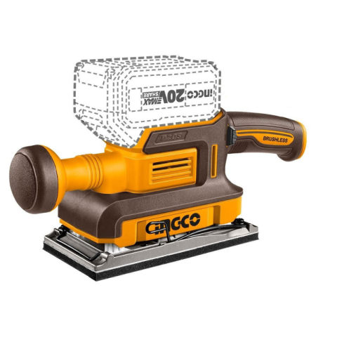 Slefuitoare - Slefuitor Orbital, Fara Fir, 20V, Motor Fara Perii, 13000 RPM, Baza 9x18cm