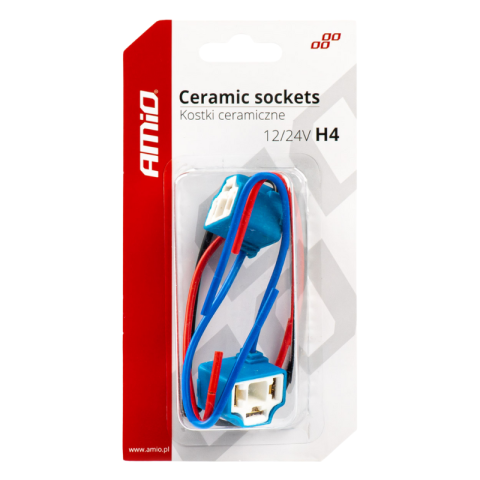 Soclu Ceramic H4, Mufa Unghiulara Far 12/24V, Set 2 Bucati [2]