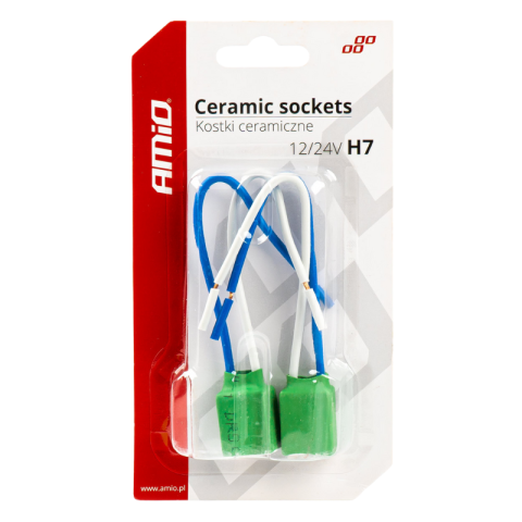 Soclu Ceramic H7, Mufa Conector Far 12/24V, Set 2 Bucati [2]