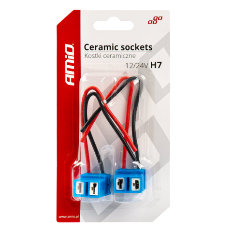 Soclu Ceramic H7, Mufa Unghiulara Far 12/24V, Set 2 Bucati [2]