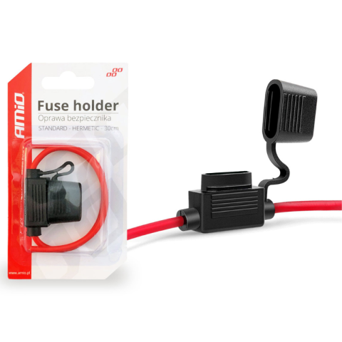 Cutii si organizatoare - Soclu siguranta auto standard, cablu 30cm, suport siguranta fuzibila, protectie circuit electric