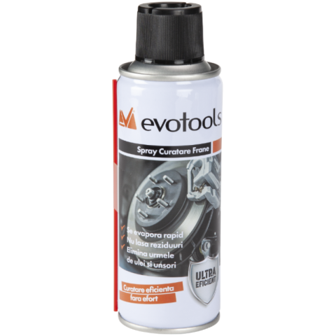 Degripante, lubrifianti, creme si adezivi - Spray Curatare Frane, 200 ml, Degresant, Elimina Ulei Reziduuri, Curatare Discuri Tamburi