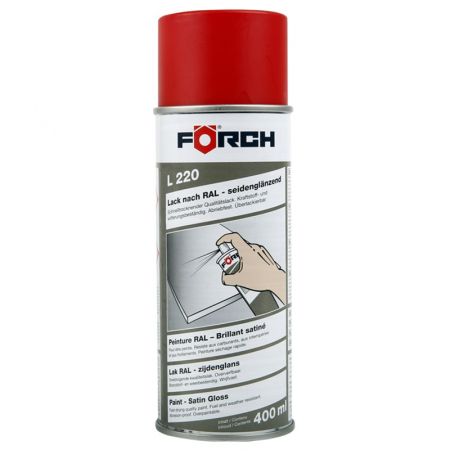Spray vopsea cu uscare rapida, interior/exterior, nuanta Rosu sidefat L220, RAL 3000 - Foerch  6210 2541