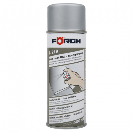 Spray vopsea cu uscare rapidă, nuanță Alb Aluminiu LM RAL 9006 - Foerch  6210 2619