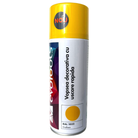Spray vopsea decorativa, uscare rapida, galben RAL 1032, 400 ml [2]