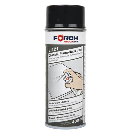 Spray vopsea grund gri, pentru șasiu, L221 TRUCKline