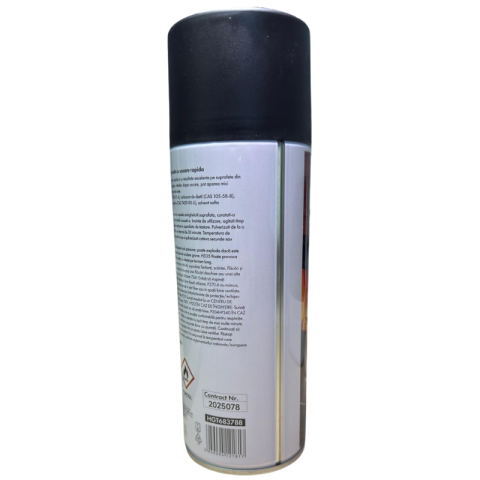 Spray vopsea temperaturi inalte, 400ml, negru mat, pentru metal gratar tevi sobe [1]