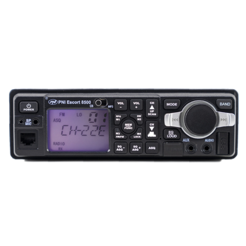 Statie Radio CB, 12V / 24V, 4W, 80 FM / 40 AM, MP3 Player, Bluetooth, montaj 1 DIN [6]