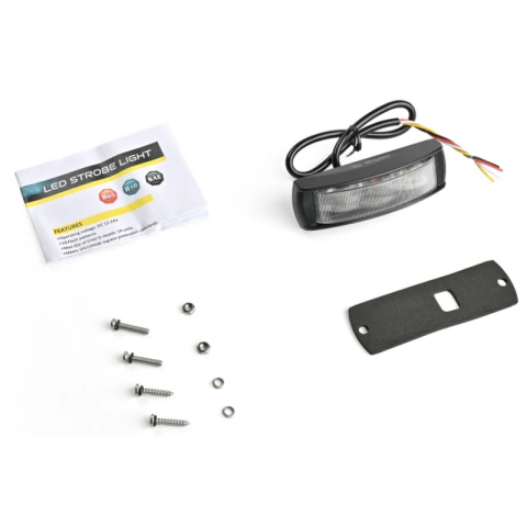 Stroboscop LED Auto, Unghi Larg, 10,8 x 2,4cm, 12-24V [5]