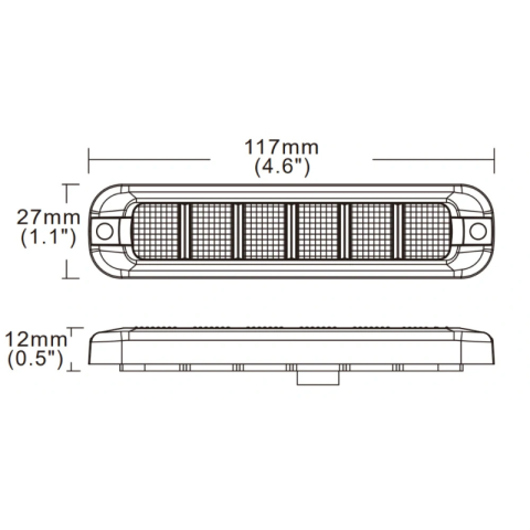 Stroboscop LED Flexibil Auto, 11,7 x 2,7cm, 12-24V [6]