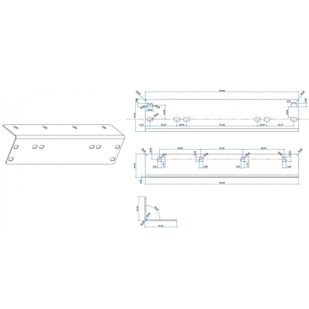 Suport Numar Auto, Cu Suport Pentru Led Bar, Led Proiectoare, Bull Bar - Truck LED AKC8002 [3]