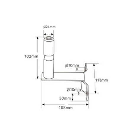 Suport pentru girofar, L - Truck LED AKC1007L-A [1]