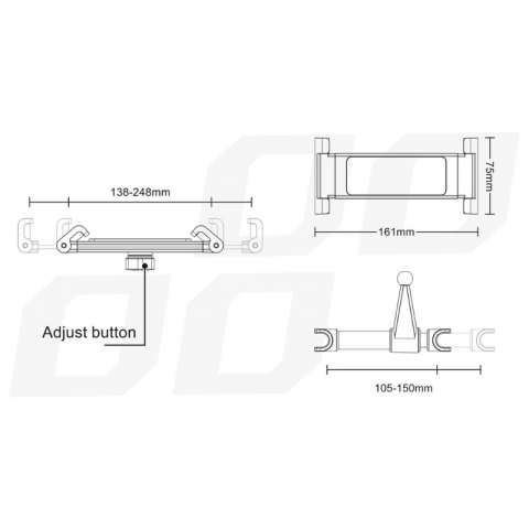 Suport Tableta Tetiera Auto Bancheta Spate, THOLD-02 [3]