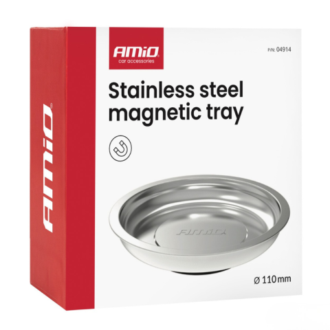 Tava magnetica din otel inoxidabil, 11cm, organizare suruburi, piese metalice [6]