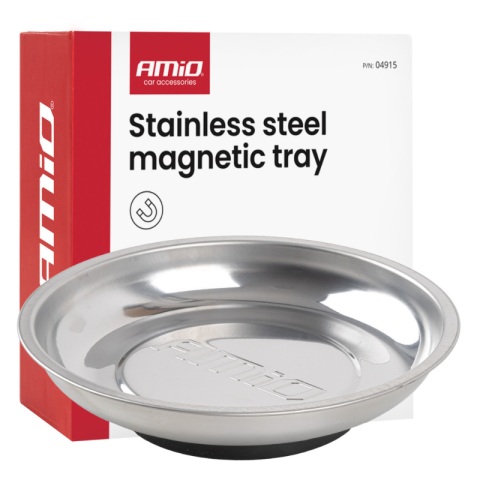 Tava magnetica din otel inoxidabil, 15cm, organizare suruburi, piese metalice