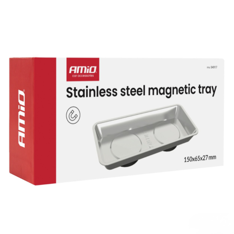 Tava magnetica din otel inoxidabil, 15 x 6.5 x 2.7cm, organizare suruburi, piese metalice [6]