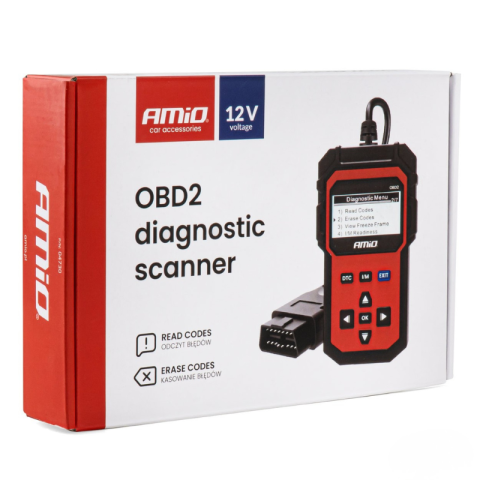 Tester diagnoza auto OBD2, ecran LCD iluminat, citire si stergere erori, alimentare 8-15V, scaner auto universal profesional [4]